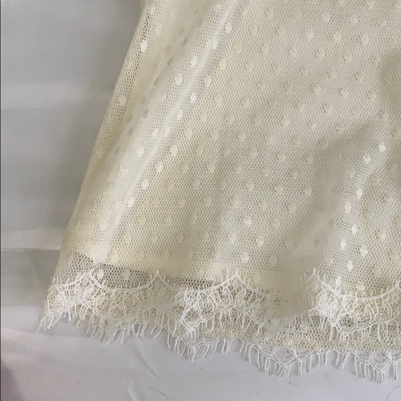 Nanette Lepore cream lace sleeveless top - Picture 3 of 6